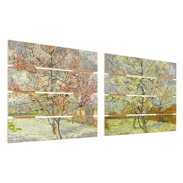 Quadros por movimento artístico Vincent Van Gogh - Peach Blossom In The Garden