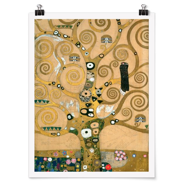 Quadros árvores Gustav Klimt - The Tree of Life