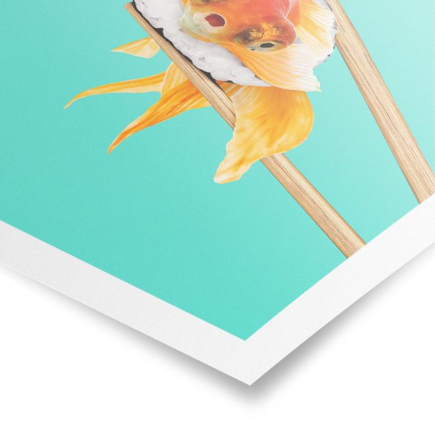 Quadros famosos Sushi With Goldfish