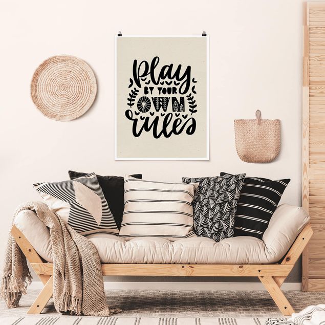Posters frases Play By Your Own Rules
