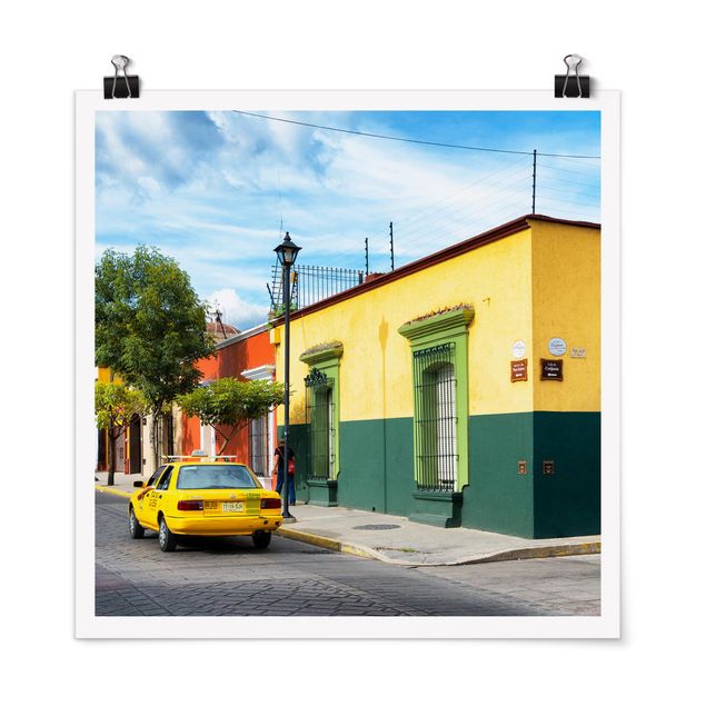 quadro carros Colourful Mexican Street