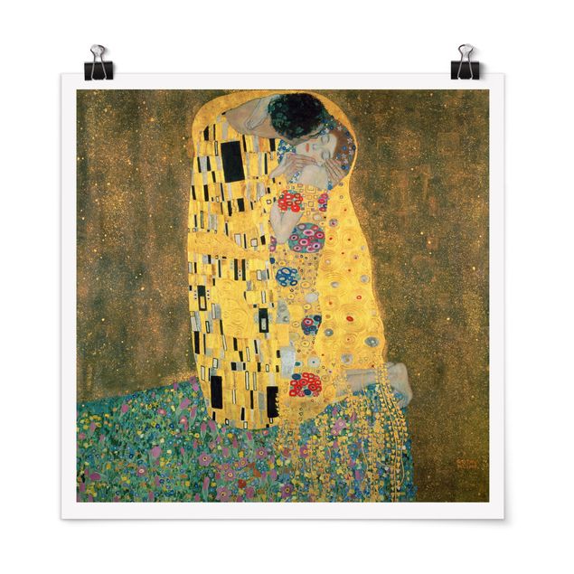 Quadros por movimento artístico Gustav Klimt - The Kiss