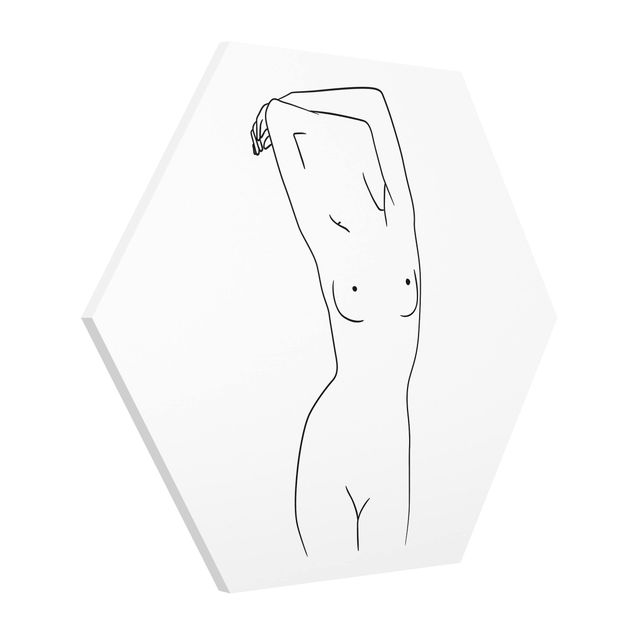 Quadros famosos Line Art Nude Black And White