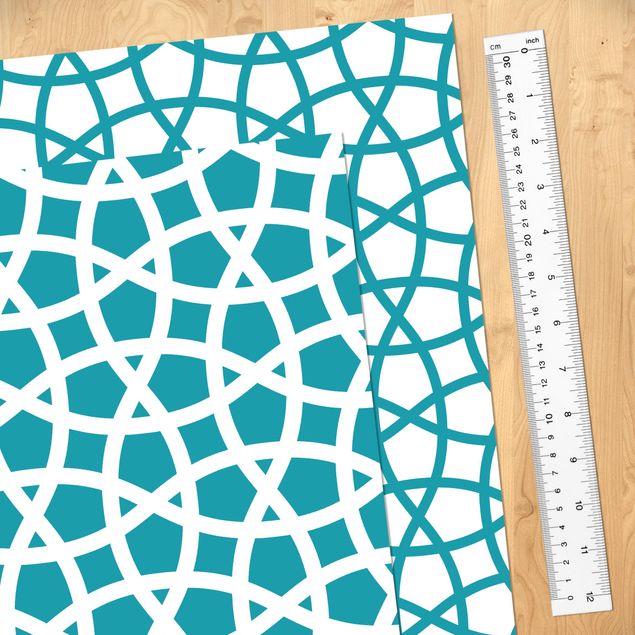 Papel autocolante para móveis armários 2 Moroccan Mosaic Pattern