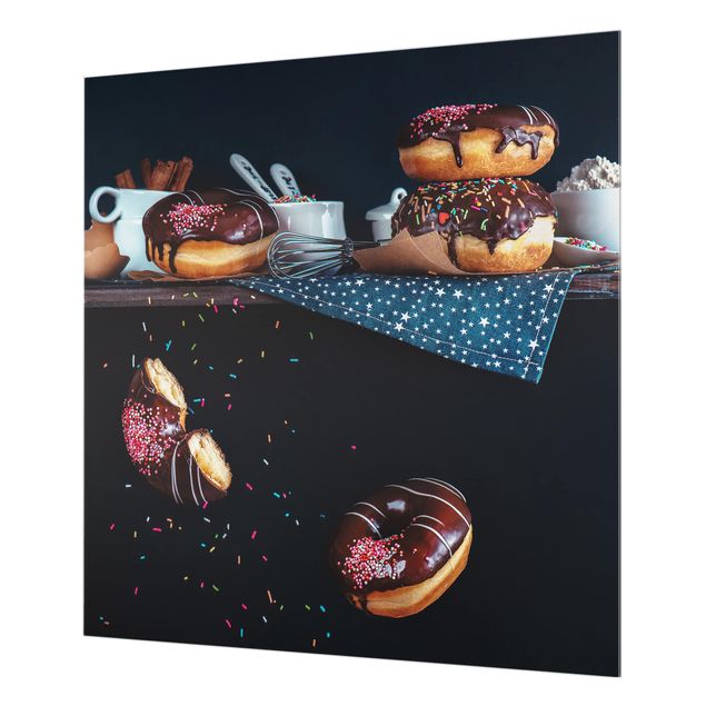 Painel anti-salpicos de cozinha Donuts From The Top Shelf
