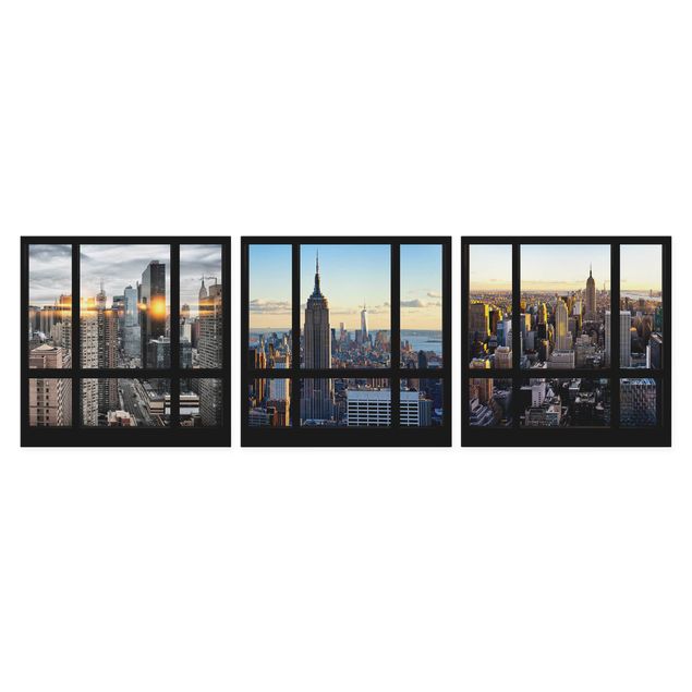 Quadros modernos Window Views Of New York