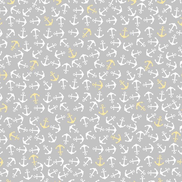 Películas autocolantes amarelas Anchor White Yellow On Grey