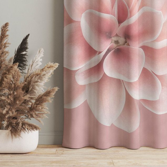 decoraçao para parede de cozinha Dahlia Pink Blush Flower Centered