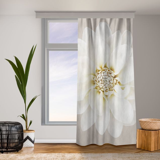 cortinas opacas Dahlia White Taupe Pastel Centered