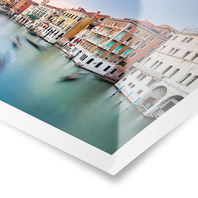 quadros azuis Grand Canal View From The Rialto Bridge Venice