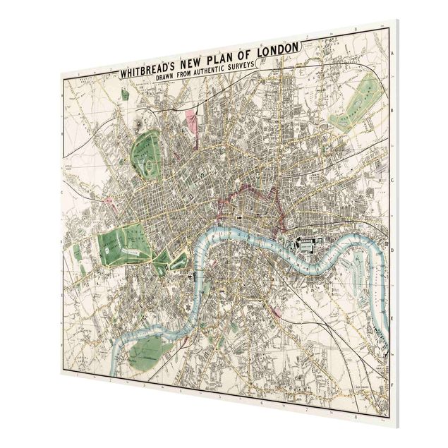 Quadros cidades Vintage Map London