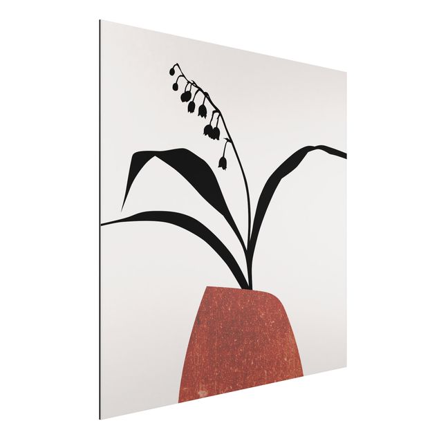 decoraçao para parede de cozinha Graphical Plant World - Lily Of The Valley