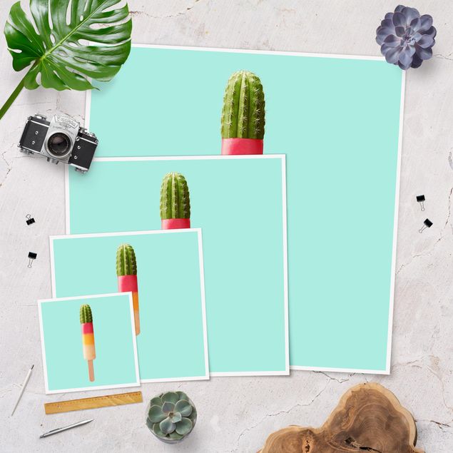 Quadros decorativos Popsicle With Cactus