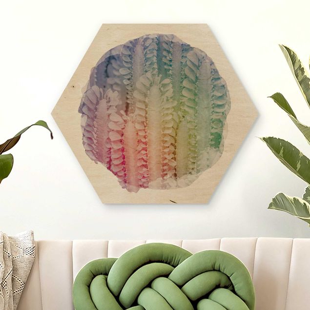 decoraçao para parede de cozinha WaterColours - Cactus Euphorbia Trigona