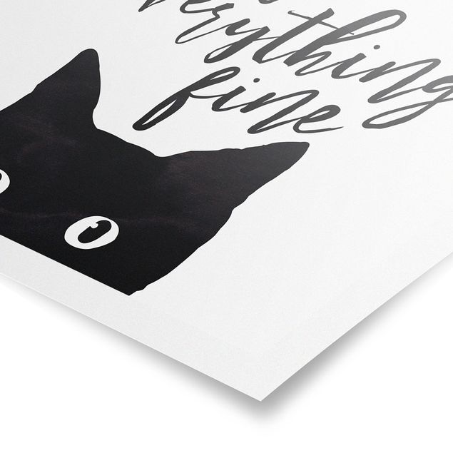 Posters animais Cats And Wine make Everything Fine
