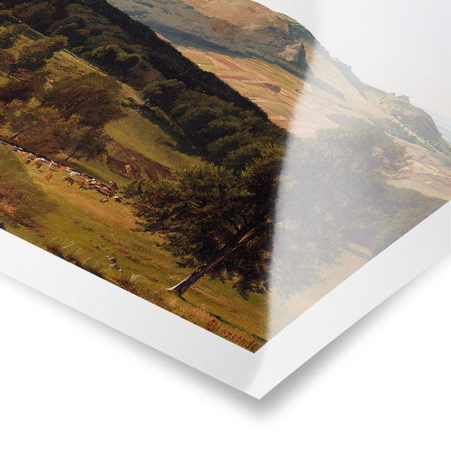 quadros de paisagens Albert Bierstadt - Hill and Dale