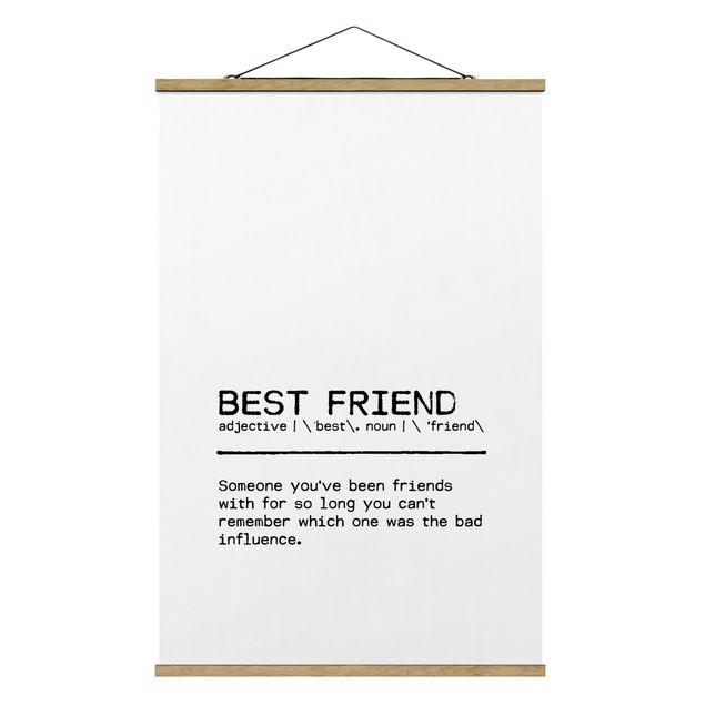 quadros para parede Definition Best Friend