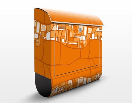Caixas de correio em laranja Abstract Ornament Orange