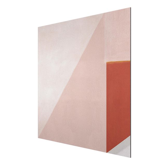 quadros modernos para quarto de casal Pink Geometry