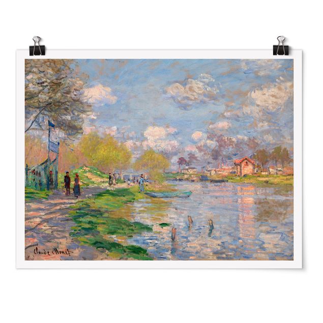 Quadros paisagens Claude Monet - Spring On The Seine