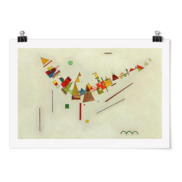 Posters quadros famosos Wassily Kandinsky - Angular Swing