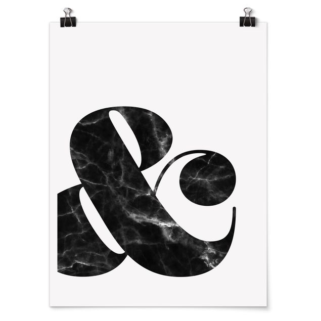 Posters frases Ampersand Marble