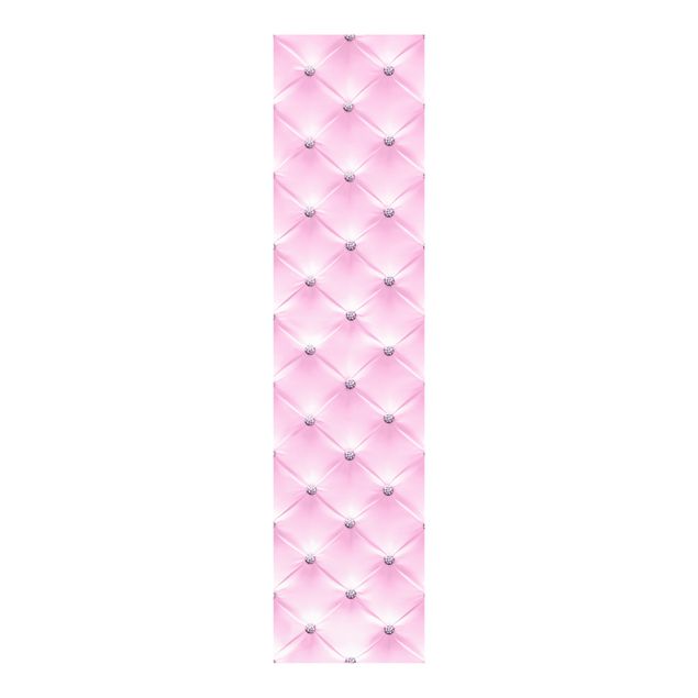 Painéis deslizantes padrões Diamond Light Pink Luxury