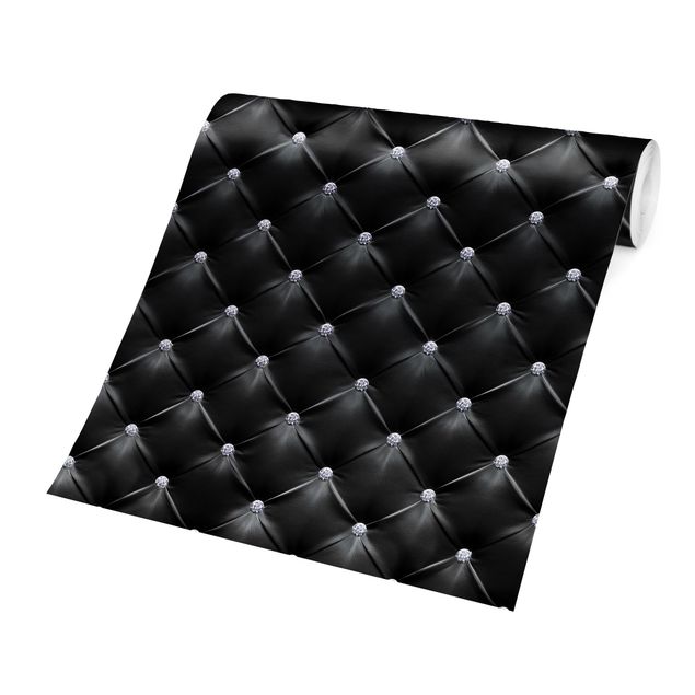 Papel de parede padrões Diamond Black Luxury