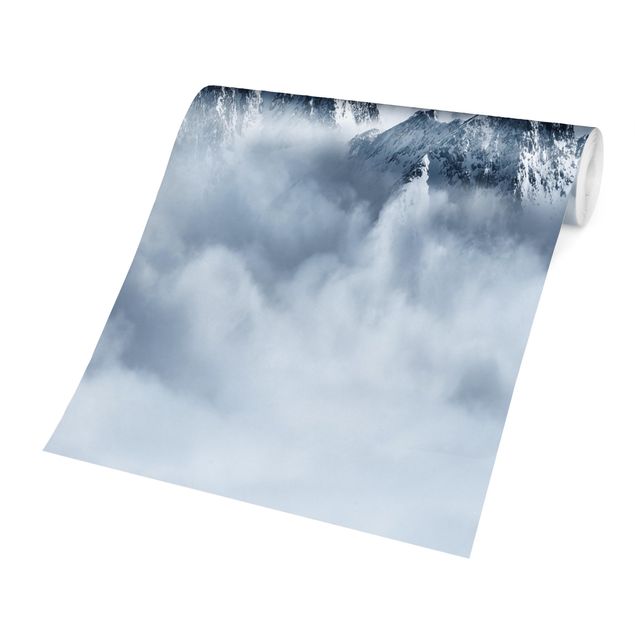 papel de parede com paisagem The Alps Above The Clouds