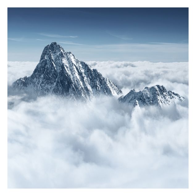 papel de parede com azul The Alps Above The Clouds