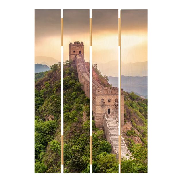 Quadros em madeira The Infinite Wall Of China