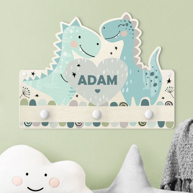 Decoração para quarto infantil Dino Pastel With Customised Name