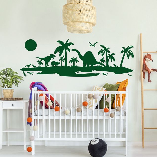 decoração para quartos infantis Jurassic Landscape
