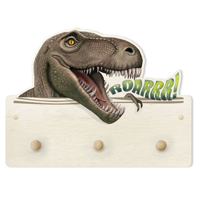 Cabide de parede infantil Dinosaur T - Rex