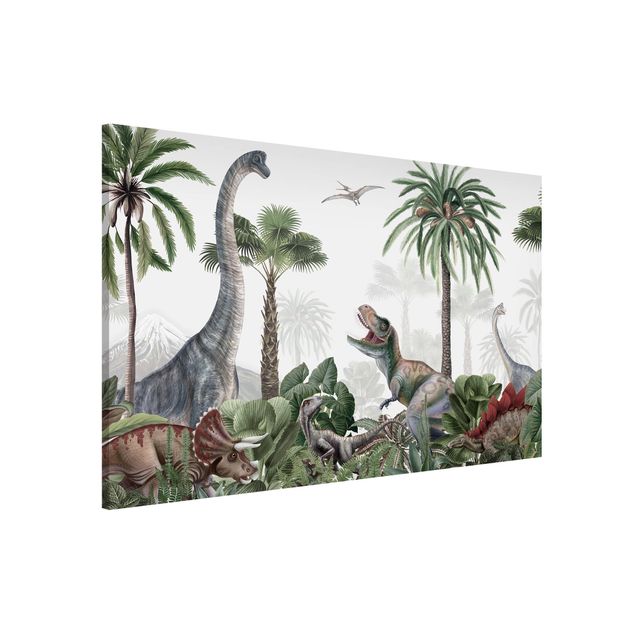 decoração para quartos infantis Dinosauriergiganten im Dschungel