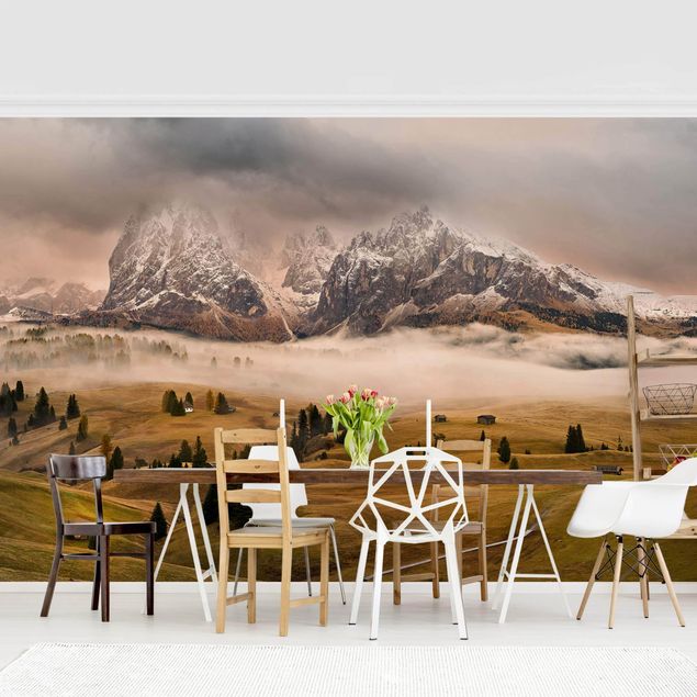papel de parede com paisagem Myths of the Dolomites