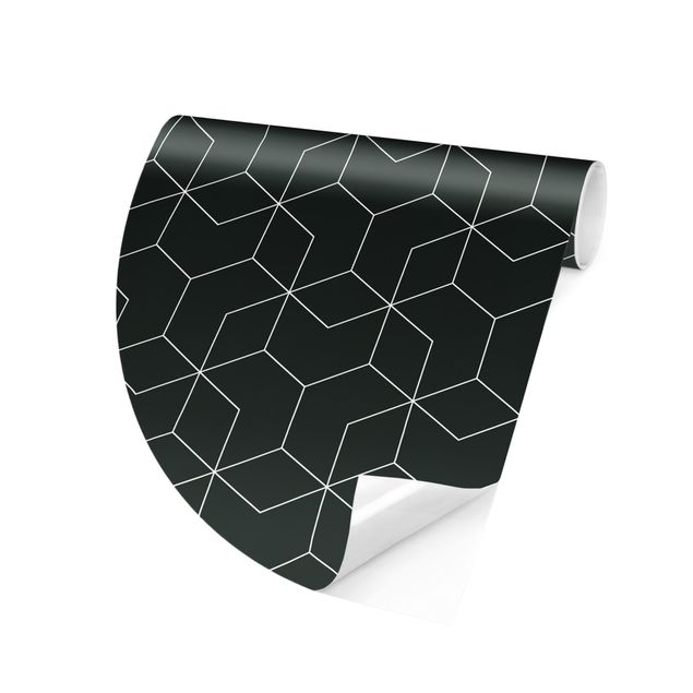 Papel de parede 3D Three-Dimensional Cube Pattern