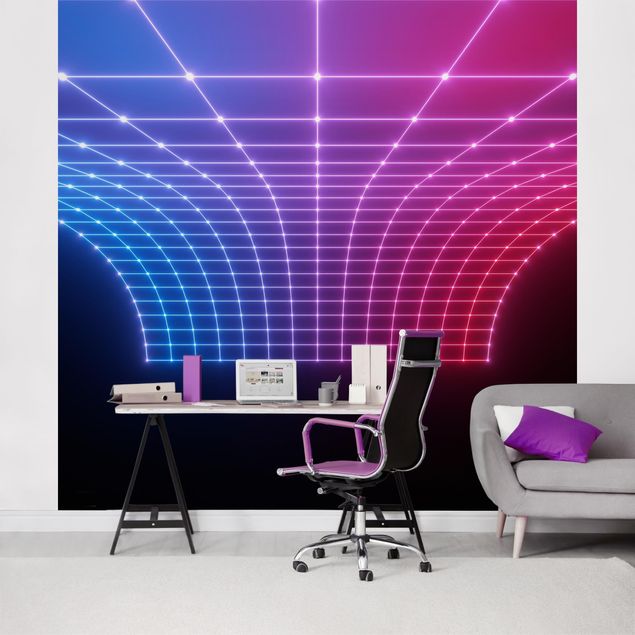 papel de paredes 3d Three-Dimensional Neon Light