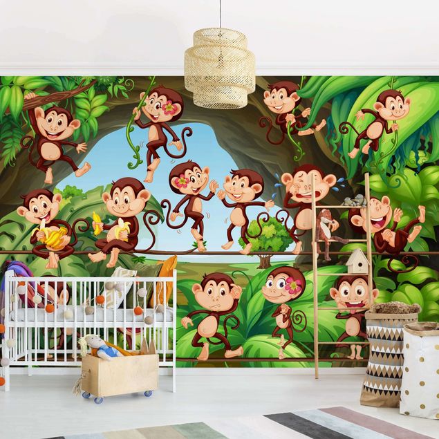 decoração quarto bebé Jungle Monkeys