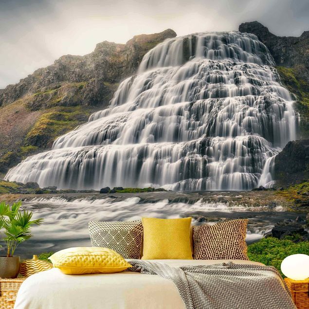 Papel de parede cascatas Dynjandi Waterfall