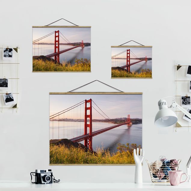 Quadros em tecido Golden Gate Bridge In San Francisco