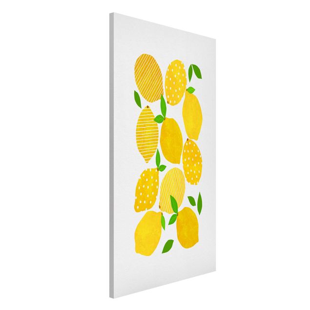 decoraçao para parede de cozinha Lemon With Dots