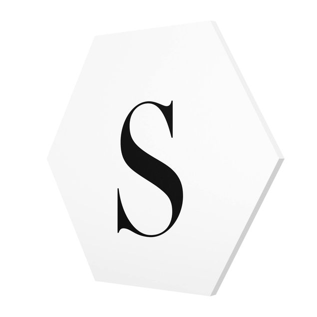 Quadros decorativos Letter Serif White S