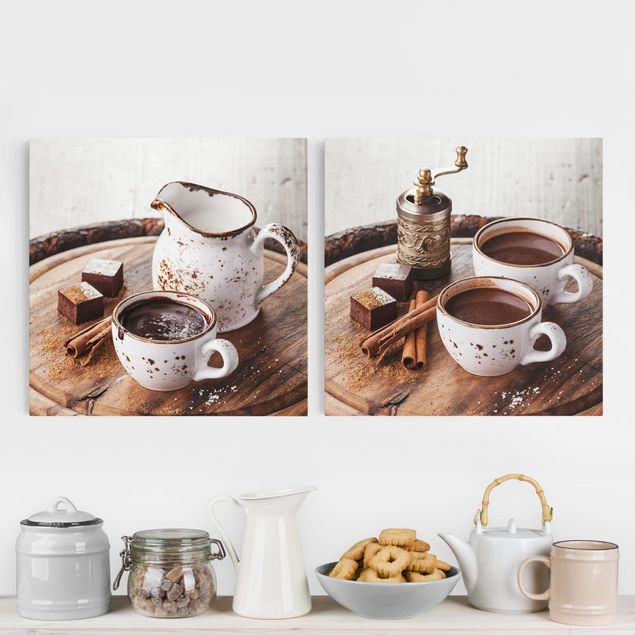 decoraçao para parede de cozinha Hot chocolate