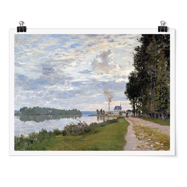 quadro com paisagens Claude Monet - The Waterfront At Argenteuil