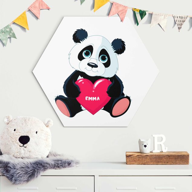 Decoração para quarto infantil Panda With Heart