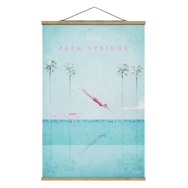 Quadros retratos Travel Poster - Palm Springs