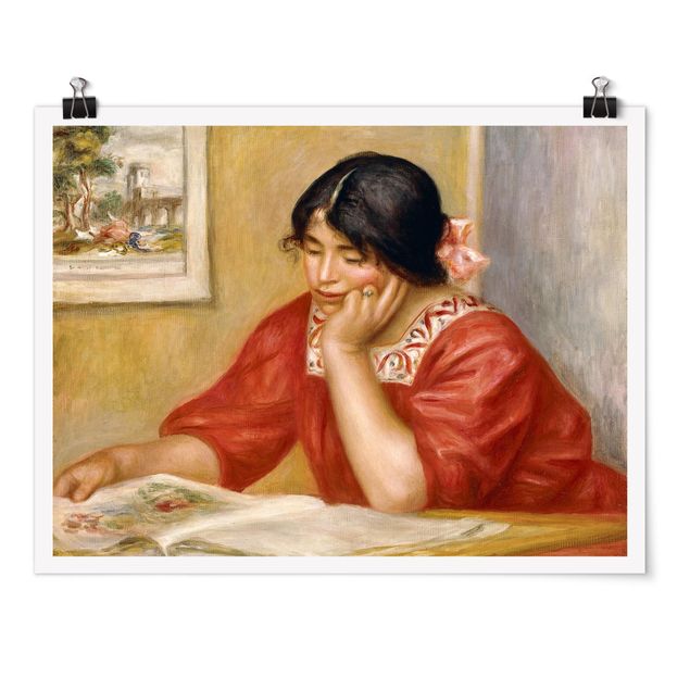 Posters quadros famosos Auguste Renoir - Leontine Reading