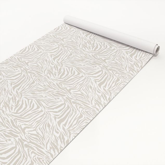 Papel autocolante para móveis padrões Zebra Design Light Grey Stripe Pattern