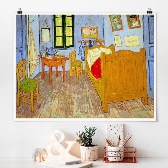 decoraçao para parede de cozinha Vincent Van Gogh - Bedroom In Arles